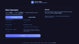 Nexus Ledger Risk Calculator